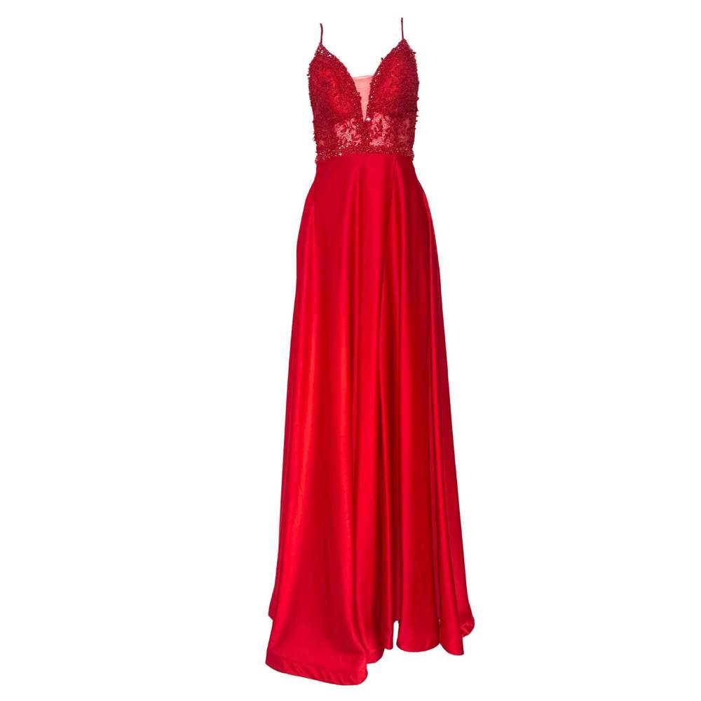 Cult Moda - Open Back Formal Long Prom Ball Gown - FR 38